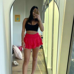 Blue Life Red Skirt (with shorts attatched)